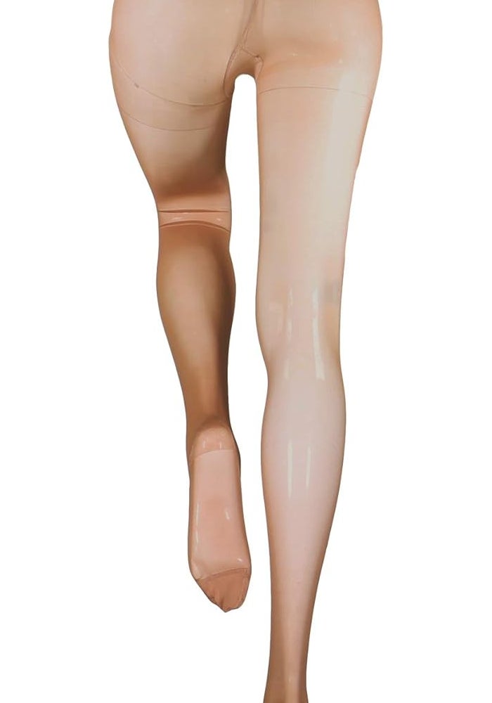 Truform 1775 Ladies Fashion Support Hose - Beige Tall Compression Tights - Image 4