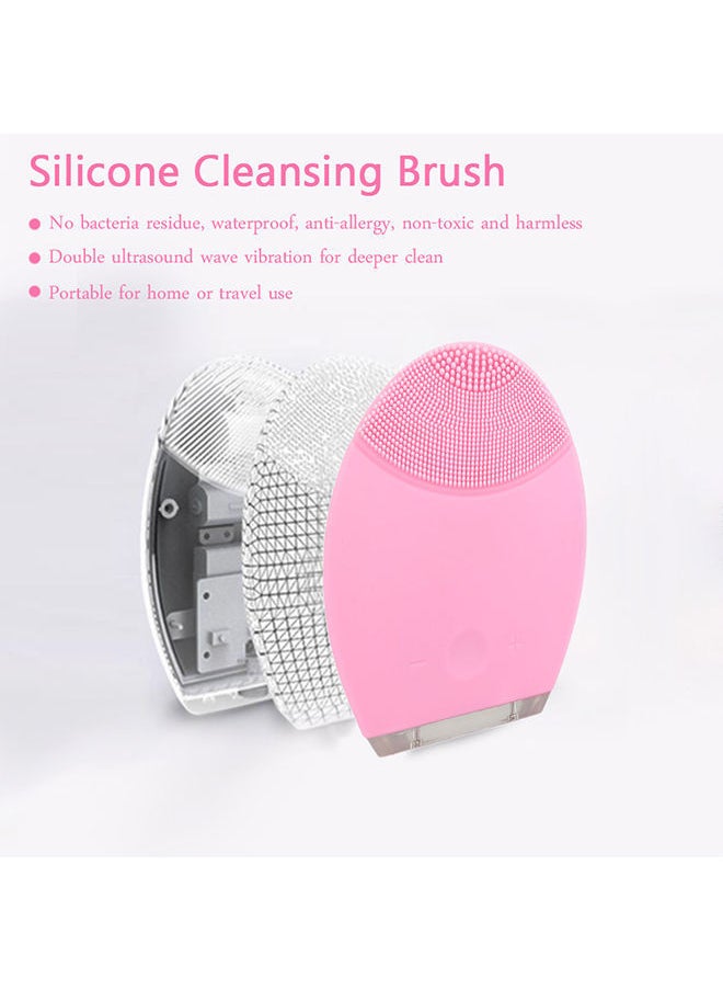 NIBEMINENT Electric Facial Vibration Cleanser Pink  - Image 3