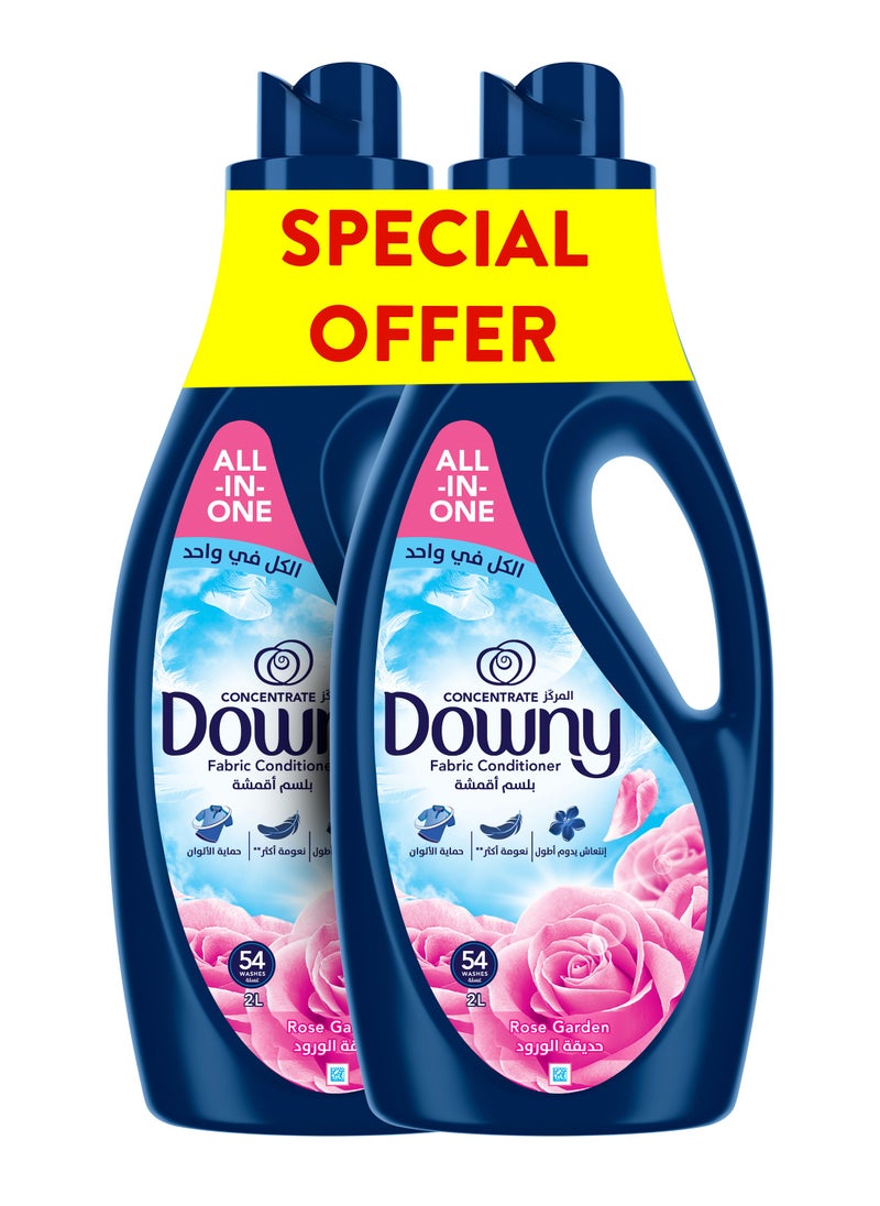 Downy Concentrate Rose Garden Fabric Conditioner Dual Pack  - Image 1