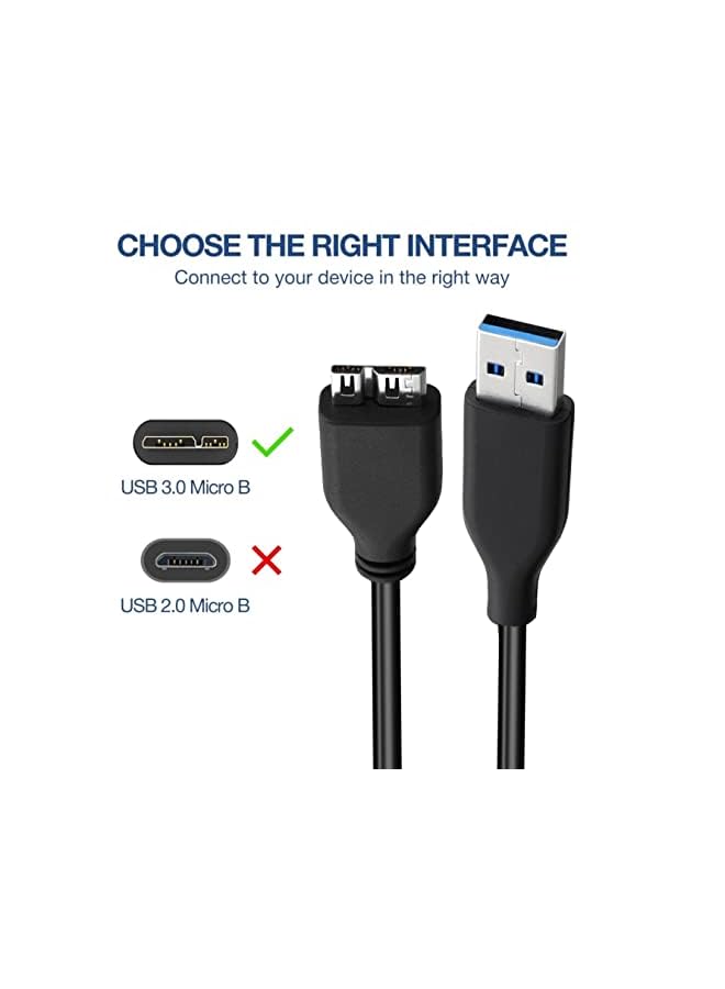 SaiTech IT High Eed Usb 3.0 Cable A To Micro B For Portable External Hard Drives 014 - Image 4