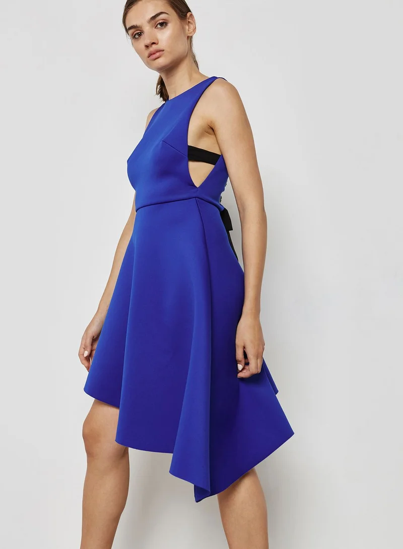 TOPSHOP Eyelet Lace Up Prom Dress