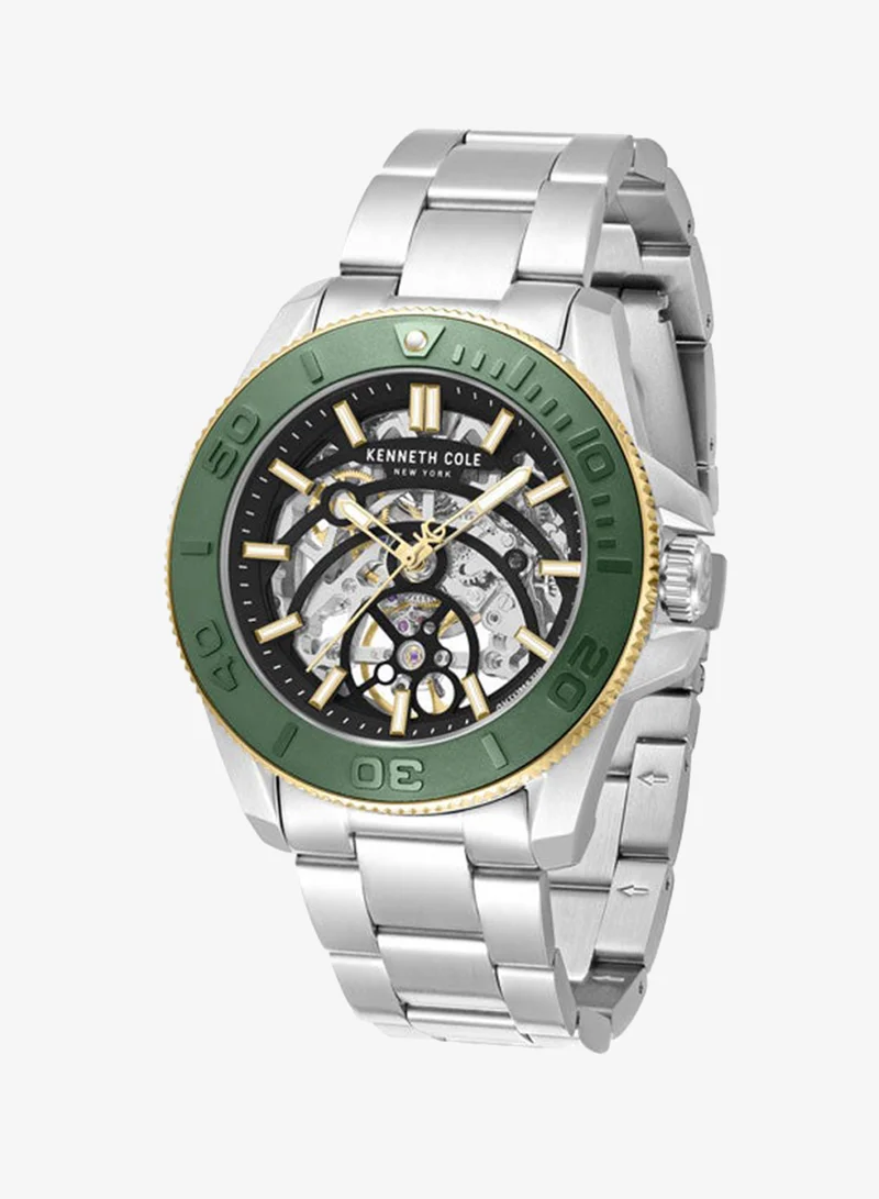 Kenneth Cole New York  Black Dial Stainless Steel Bracelet Multifunction Watch for Men, 43mm for Men | Best Price UAE