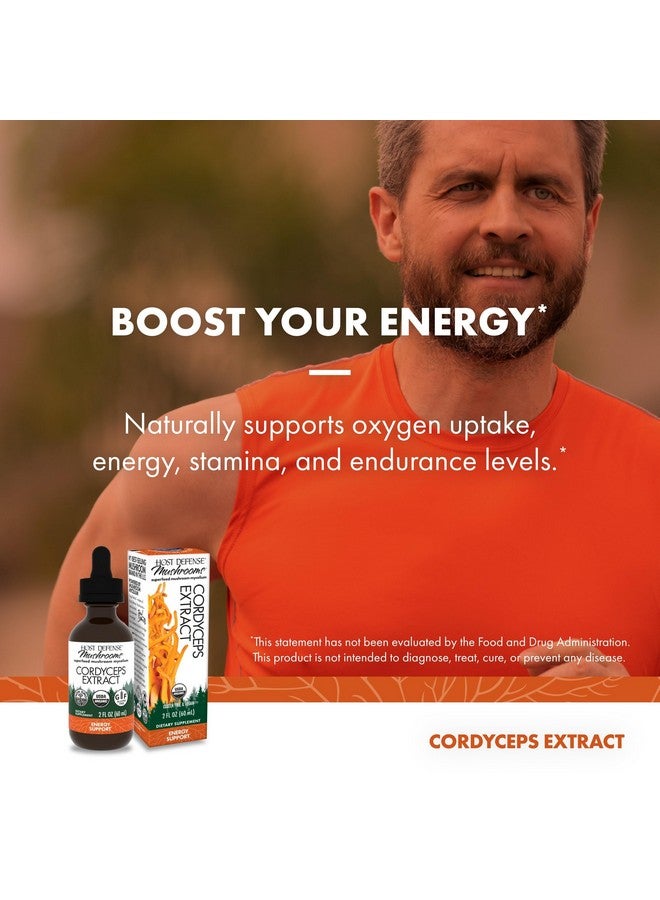 Host Defense Cordyceps Extract - Immune & Energy Support Supplement - Kidney Health Supplement with Cordyceps - Fitness Support to Aid Oxygen Uptake - 2 fl oz (60 Servings)* - Image 3