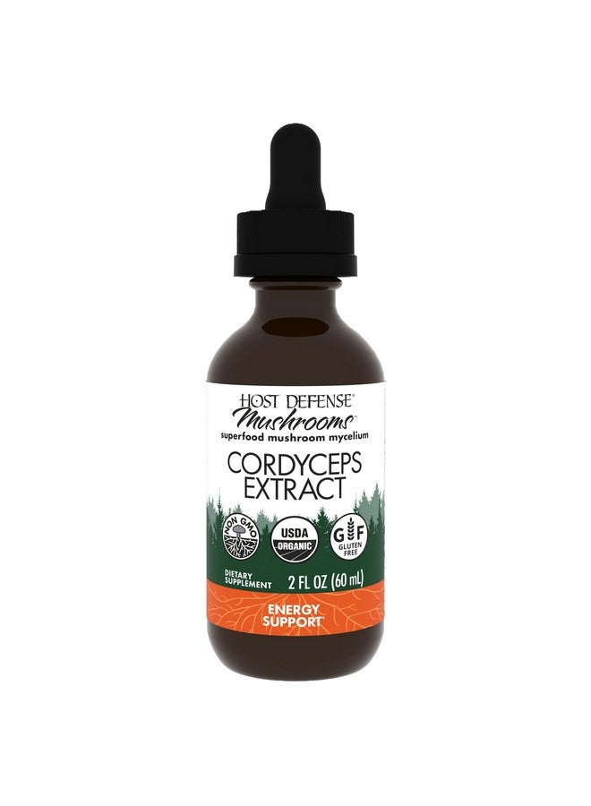 Host Defense Cordyceps Extract - Immune & Energy Support Supplement - Kidney Health Supplement with Cordyceps - Fitness Support to Aid Oxygen Uptake - 2 fl oz (60 Servings)* - Image 1