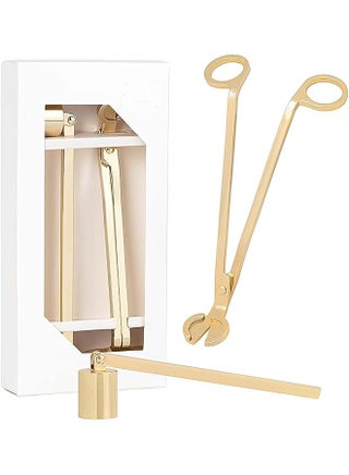 Wick Trimmer, Candle Snuffer Accessory Set, Gold Candle Trimmer, For Church, Ceremonial and Daily Use (Gold 2-in-1 Set) - pzsku/Z843257E5432754F4464FZ/45/1745094027/20e6c559-f186-4574-a8e7-6cca06e735e8
