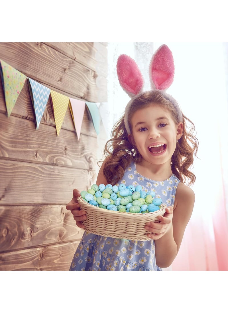 Winlyn Winlyn 120 Pcs Easter Eggs Artificial Speckled Green Blue Foam Eggs Decorative Eggs 112 for Easter Party Neutral Spring Home Bowl Fillers Wreath Decor DIY Craft Projects  - Image 4