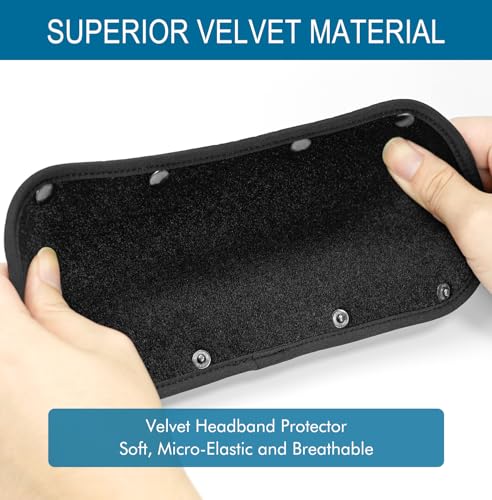 GEVO Replacement Headphone Headband Cover for HyperX Cloud & Alpha,Cloud 1/2/3/Pro,Cloud X/Core,Flight,Stinger Gaming Headset,Headband Cushion Easy Installation No Tool Needed-Velvet Black - Image 5