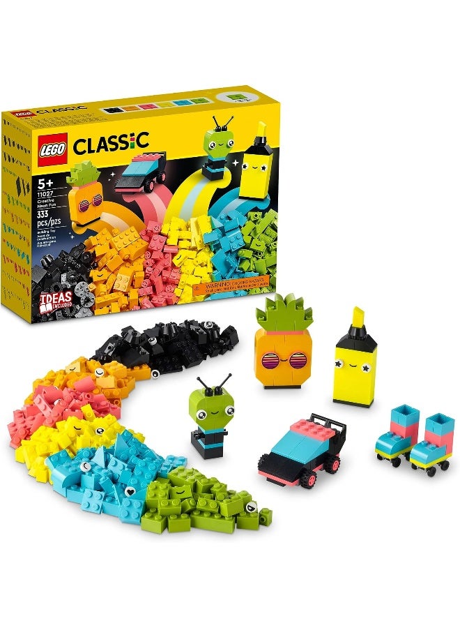 LEGO Classic Creative Neon Fun Brick Box Set 11027 - Image 3