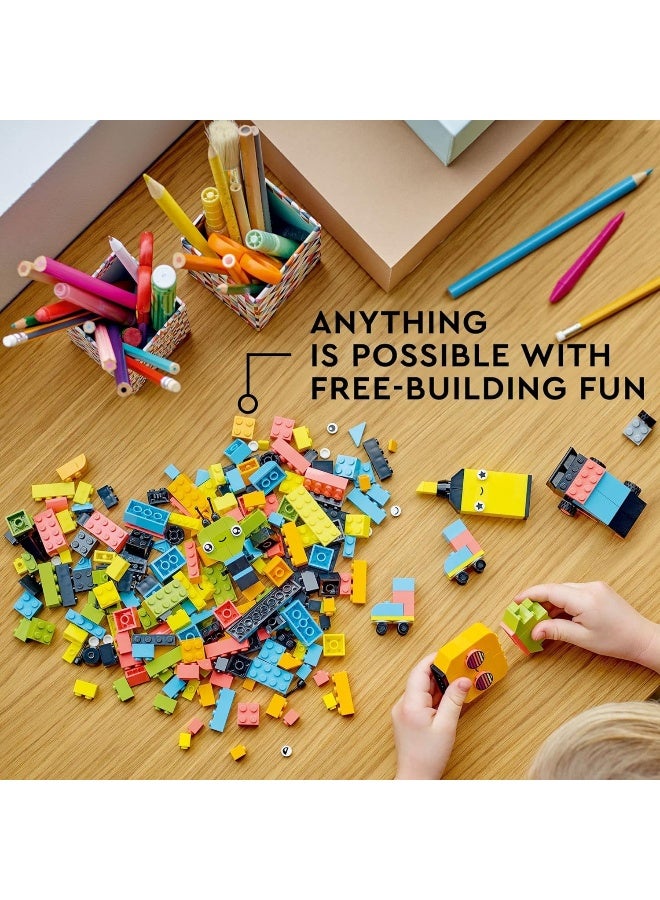 LEGO Classic Creative Neon Fun Brick Box Set 11027 - Image 5