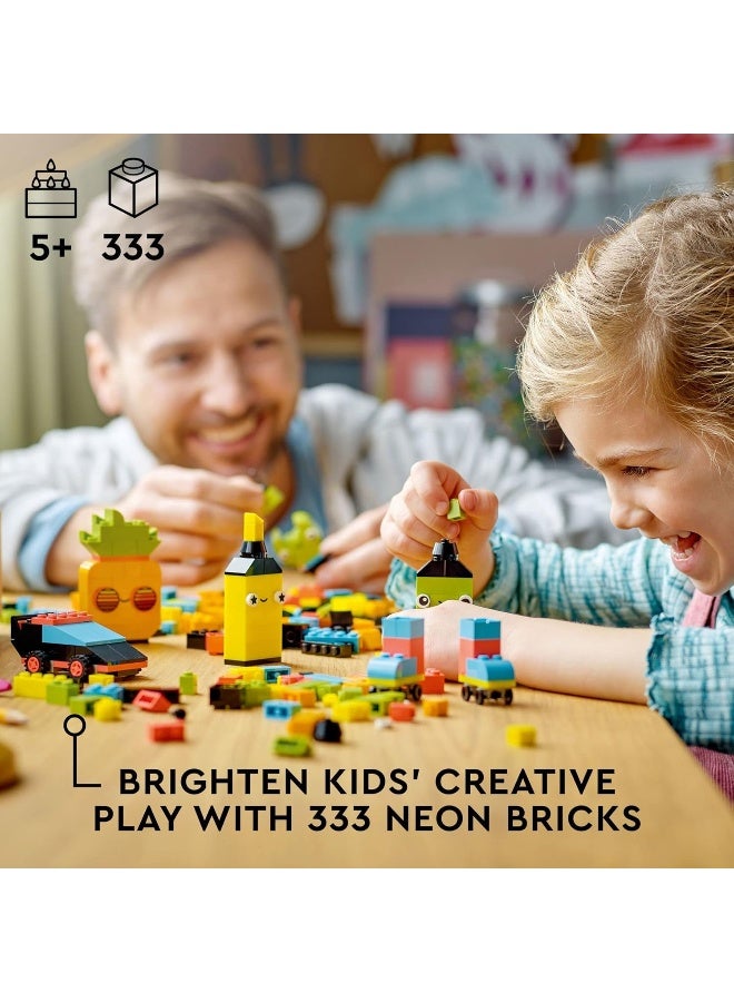 LEGO Classic Creative Neon Fun Brick Box Set 11027 - Image 1