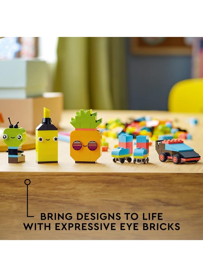 LEGO Classic Creative Neon Fun Brick Box Set 11027 - Image 2