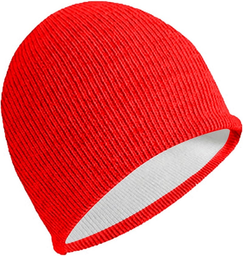 AMNQUERXUS Reflective Beanie Hat High Visibility Warm Winter Loop Knit Cap Gifts for Women Men - Image 1