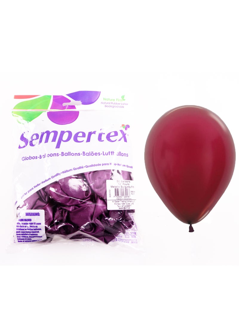 Sempertex12-Inch Latex Balloons, Metallic Burgundy - pzsku/Z84326E11D81B42BB8170Z/45/_/1663826502/935a0c5f-1824-48a1-9f2f-652a9f81b5cc