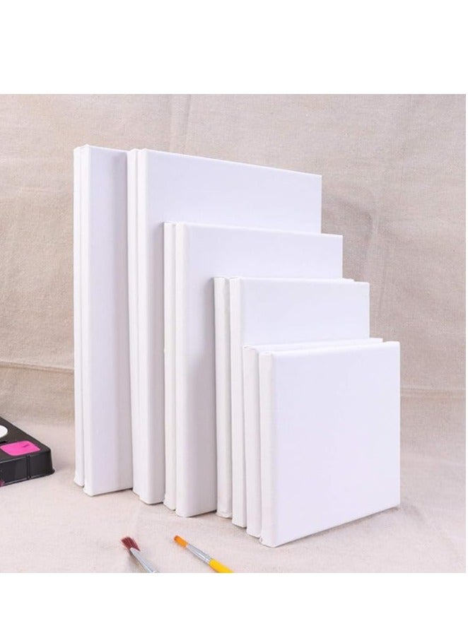 Terabyte 10-Piece Stretched Canvas Artist Painting Panel Boards White - Image 4