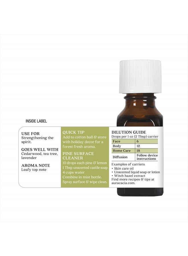 Aura Cacia زيت الصنوبر العطري النقي | 0.5 أونصة سائلة | Pinus sylvestris - Image 5