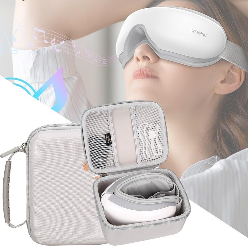 Aproca Aproca Grey Hard Travel Storage Protective Case for RENPHO Eyeris 1 Eye Massager Heated Eye Mask  - Image 4