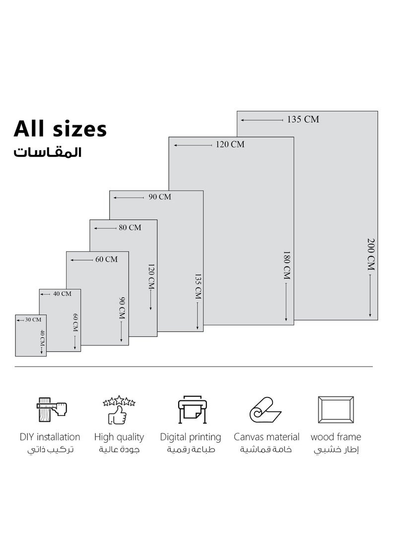 مودكلاس لوحة جدارية كانفس بتصميم تجريدي - Image 3