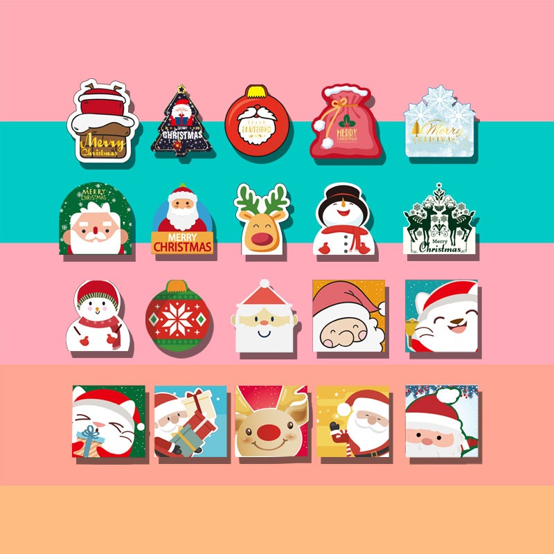 Korea Creative Holiday Retro Cartoon Christmas New Year Card Christmas Eve Christmas Card Diy619 - Image 5