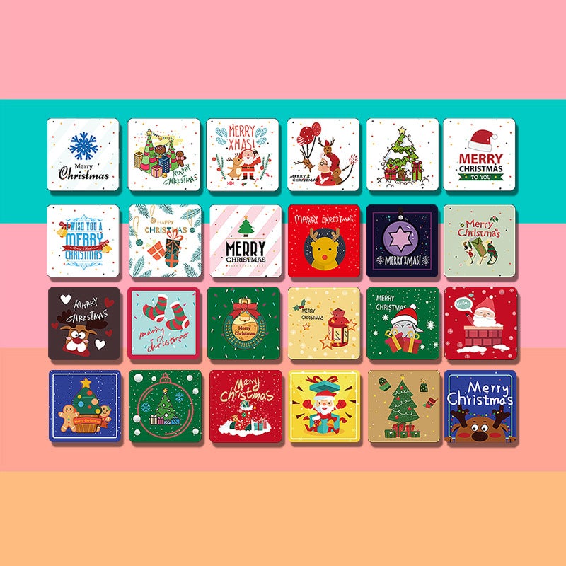 Korea Creative Holiday Retro Cartoon Christmas New Year Card Christmas Eve Christmas Card Diy619 - Image 1