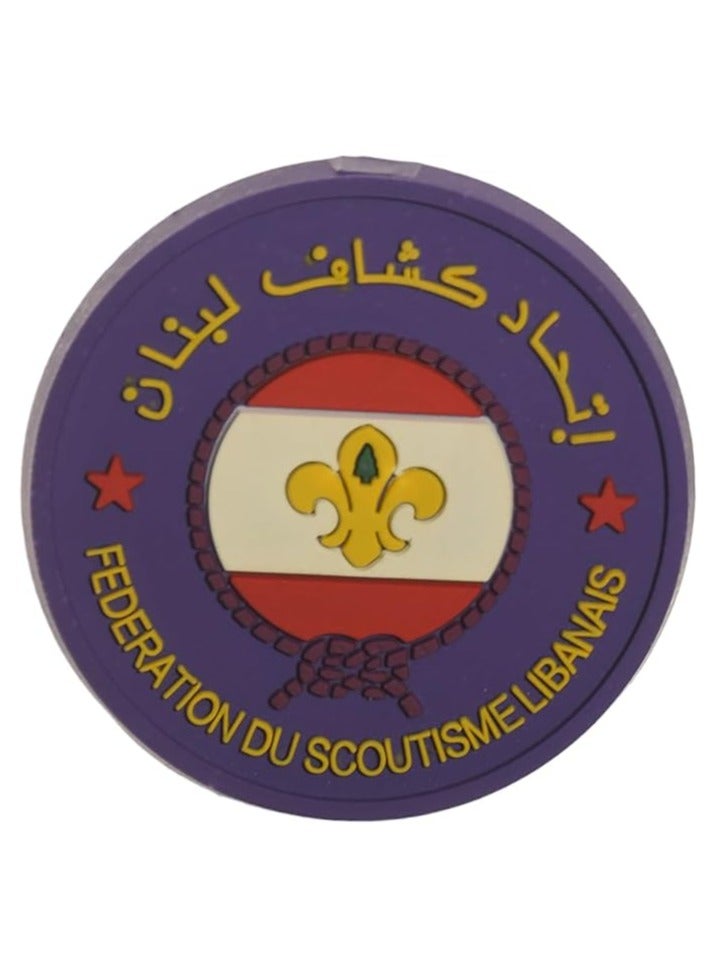 اتحاد الكشافة اللبناني مصنوع من السيليكون بلون ارجواني - Image 1