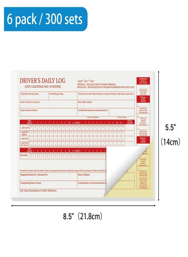 suituts Driver Daily Log Books, 5.5 x 8.5 Inch, 12 Pack, 420 Set - Image 2