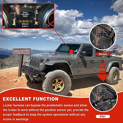 Ussuray Z-LKR-OEM Locker Sensor Bypass Harness Replacement for Jeep Wrangler JL/JLU and Gladiator JT Rubicon 18-26 - Image 4