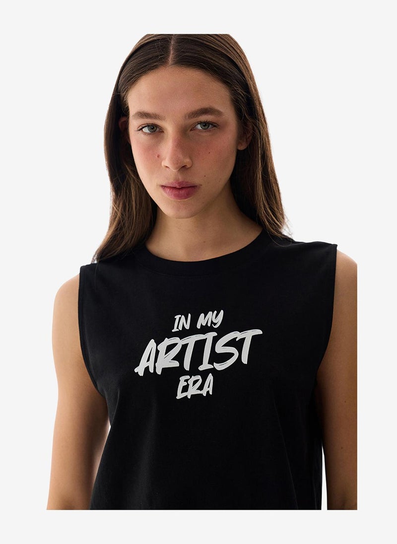 Penti Women Artist Era Sleeveless Shorts Black Set - Image 3