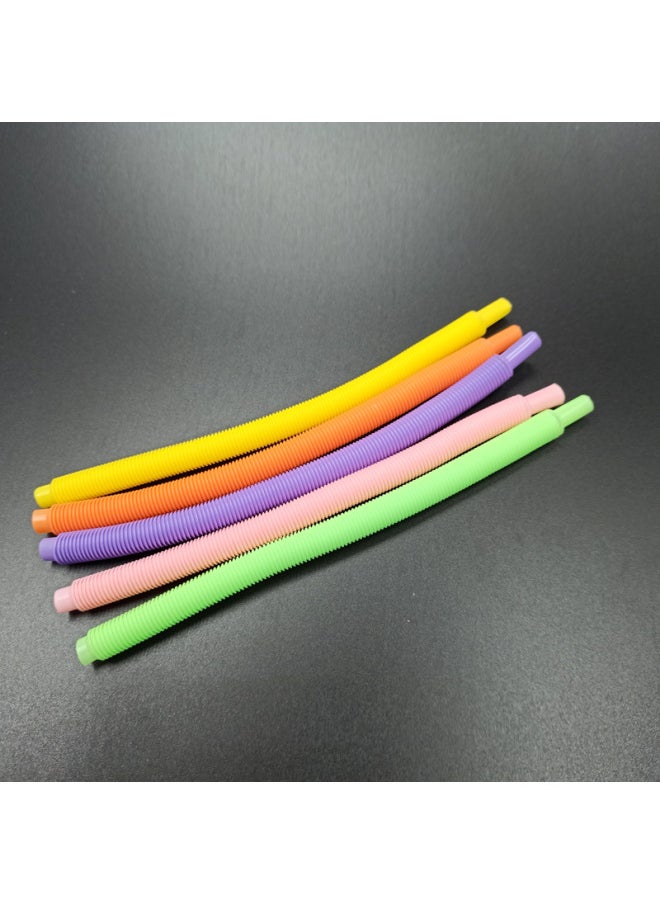 Generic - Innovative Whistle Straw Diy Personality Modeling Music Straw Full Bend Disposable PP Plastic Straw Manufacturers Wholesale-Color:Orange - Image 1