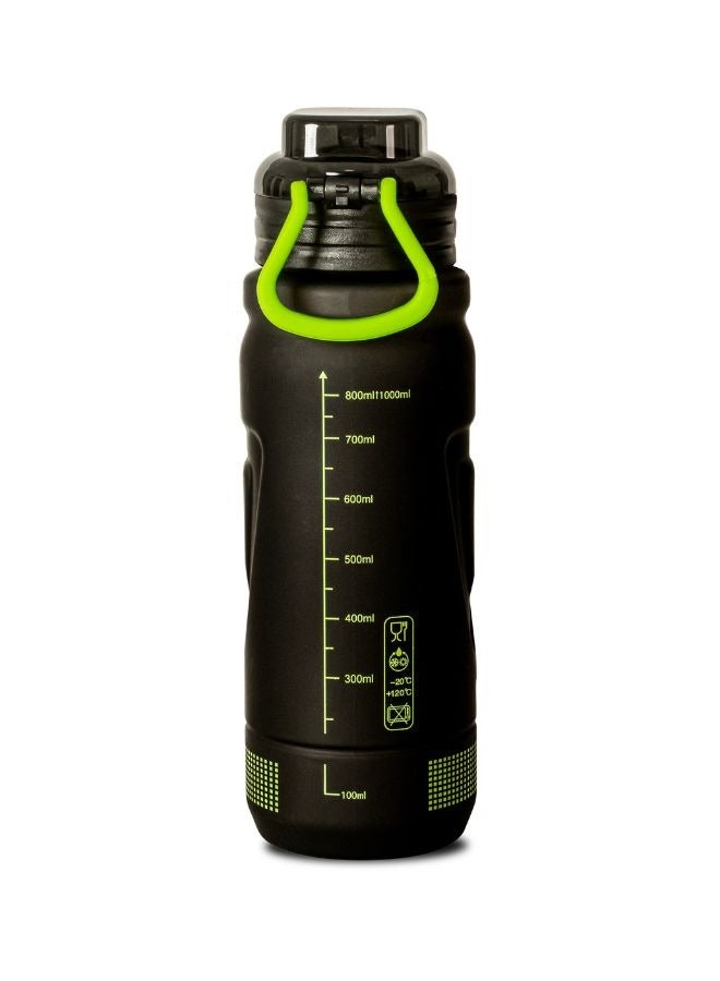Good luck sports water bottle with handle and straw unisex leakproof bpa free for outdoor school gym and office 1000ml green - Image 2