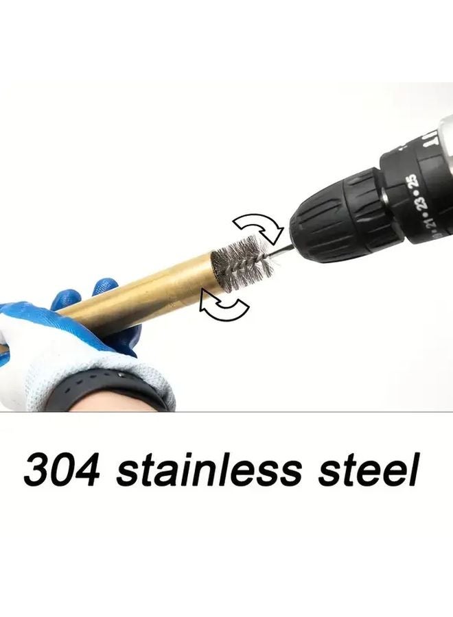 6Pcs Stainless Steel Wire Tube Brush Set For Rust Removal Polishing Deburring - Image 4