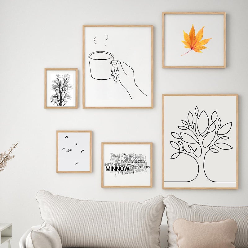 puthiac 8""x10"" Oak Wood Picture Frame - 8x10 Photo Frame  8x10 Picture Frame Wood  Natural Solid Wooden Picture Frames for Wall Art Photo and Prints(1 Pack  Beige) - Image 5