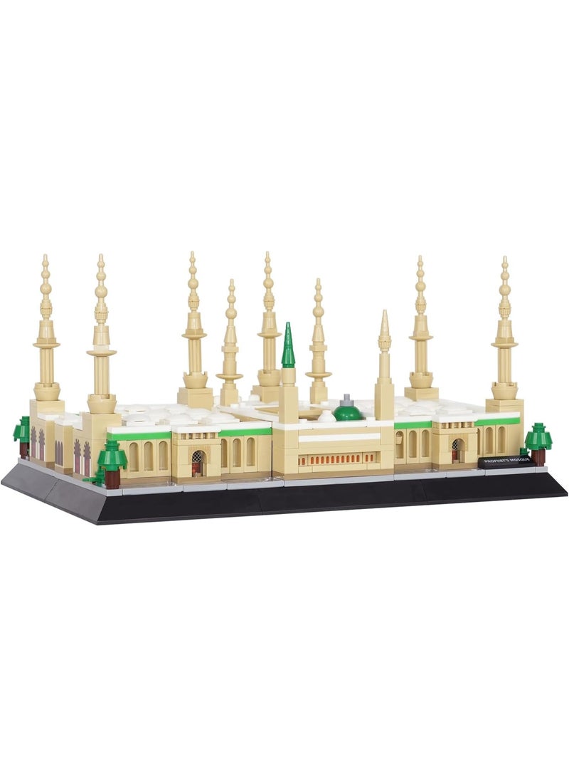 wange 【Medina Landmark Blocks】Prophet’s Mosque Model – 594Pcs | Ideal for Faith Display & Cultural Learning - Image 2