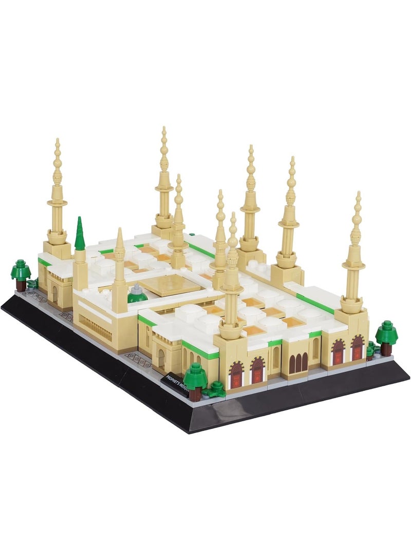 wange 【Medina Landmark Blocks】Prophet’s Mosque Model – 594Pcs | Ideal for Faith Display & Cultural Learning - Image 4