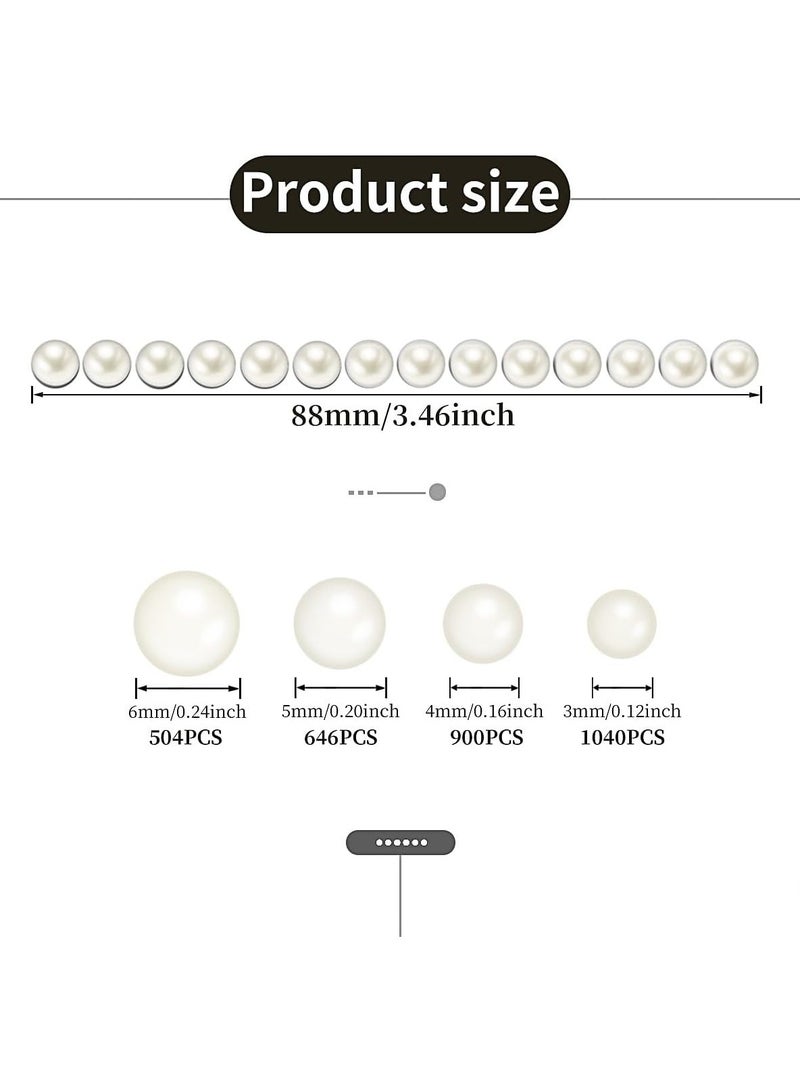 3090 Pcs 4 Sheets Rhinestone Stickers 3/4/5/6 mm Self Adhesive Craft Rhinestones Gems for Face Eyes Makeup Hair Body - Image 4