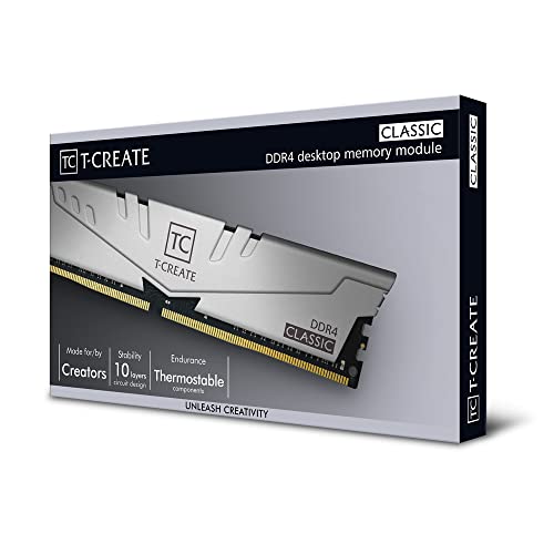 TEAMGROUP T-Create Classic 10L DDR4 32GB Kit (2 x 16GB) 3200MHz (PC4 25600) CL22 Desktop Memory Module Ram - TTCCD432G3200HC22DC01 - Image 4