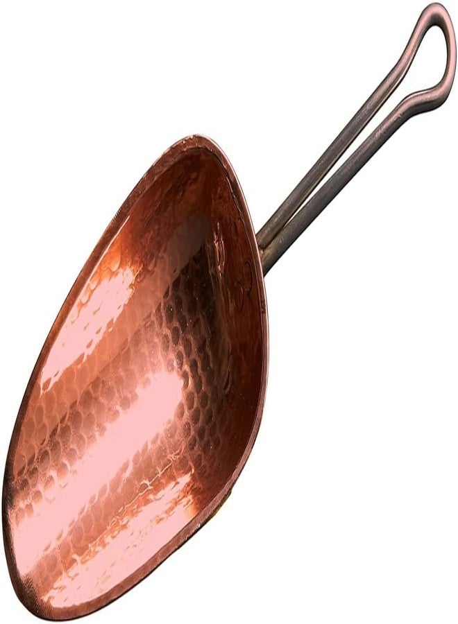 Sertodo Copper Scoop for Ice and Dry goods | Pure Copper, Heavy Gauge, Hand Hammered | Copper Handle | 1.5 Cup Capacity - Image 1