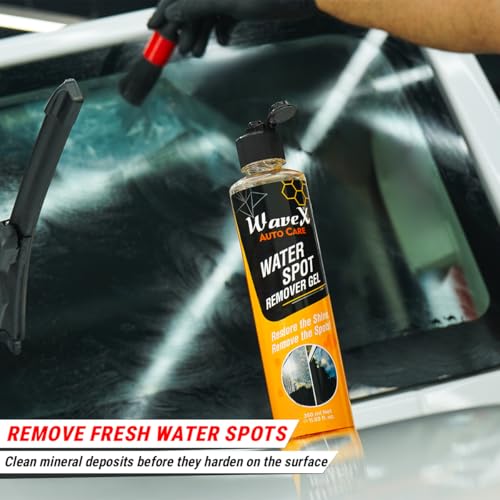 Wavex Water Spot Remover Gel combo with Applicator Pad – Hard Water Stain Remover for Paint and Glass Surfaces, Non-Abrasive Formula, Fast Results - Image 2