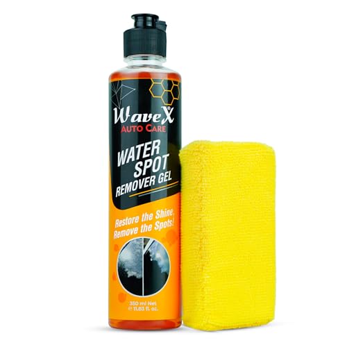 Wavex Water Spot Remover Gel combo with Applicator Pad – Hard Water Stain Remover for Paint and Glass Surfaces, Non-Abrasive Formula, Fast Results - Image 1