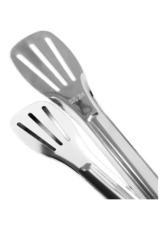BAIJIE 304 Multifunctional Food Tongs, Cake Tongs, Steak Tongs, Barbecue Bread Tongs, Kitchen Baking Tongs, Meat Tongs - Image 2
