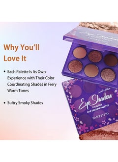 FANBEISHI Eyeshadow Palette,High-Quality Formula 9 Colors Gemstone Shadow Palette,Highly Pigmented Mattes Shimmers Naked Glitter Waterproof Makeup Palette ,Long-lasting Makeup  - Image 2