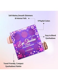 FANBEISHI Eyeshadow Palette,High-Quality Formula 9 Colors Gemstone Shadow Palette,Highly Pigmented Mattes Shimmers Naked Glitter Waterproof Makeup Palette ,Long-lasting Makeup  - Image 4