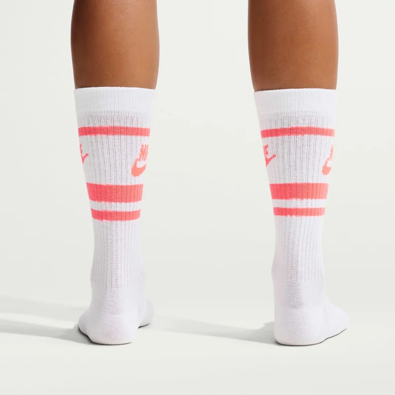 Nike White Sportswear Everyday Essential Socks  | Best Price UAE