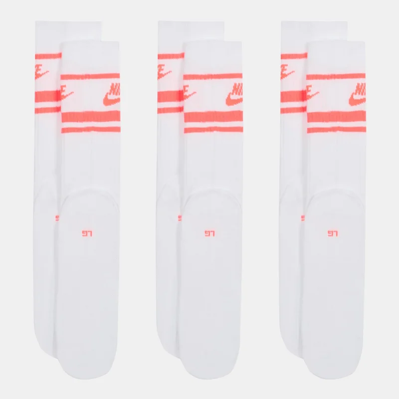 Nike White Sportswear Everyday Essential Socks  | Best Price UAE