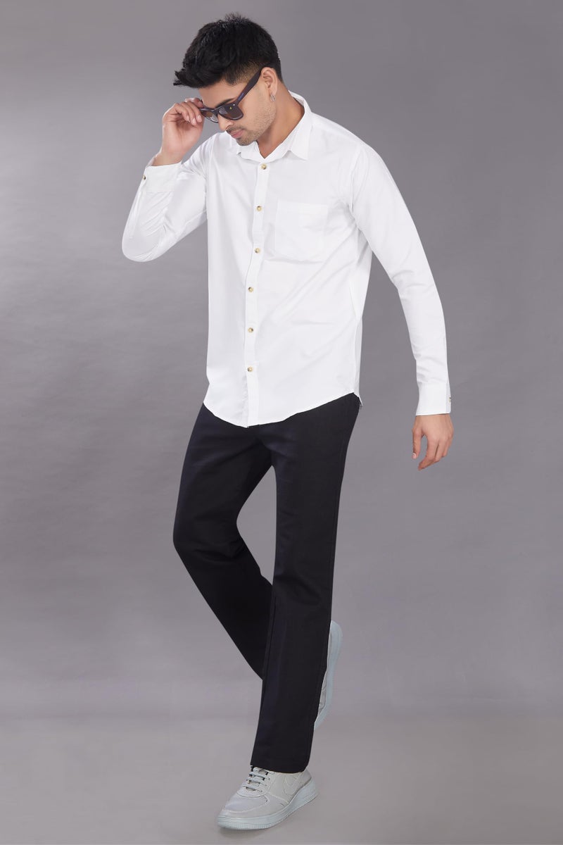 DIVISIVE Men's Relaxed Fit Cotton Linen Blend Trousers (DPT3_28_Black) - Image 2