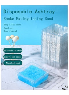 Ssovi 30 Disposable Ashtrays (Including 30 Bags of Ashtray Sand)  - Image 1