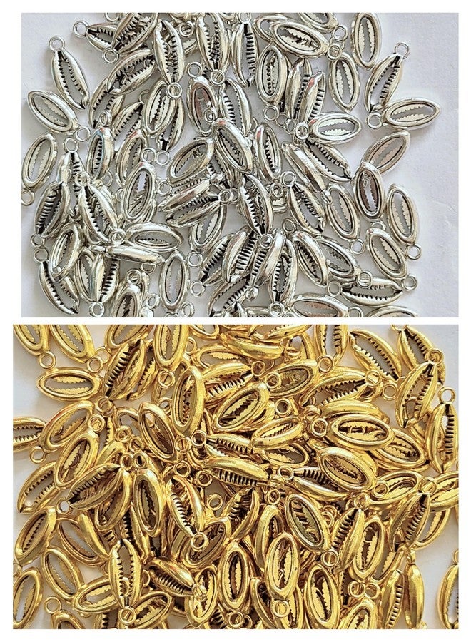 Goonmala غونمالا بريميوم ميتال كاوري/كوري/كودي صناعي لصنع المجوهرات والأعمال الحرفية الأخرى، 16 مم (كودي معدني فضي + ذهبي 50) - Image 1