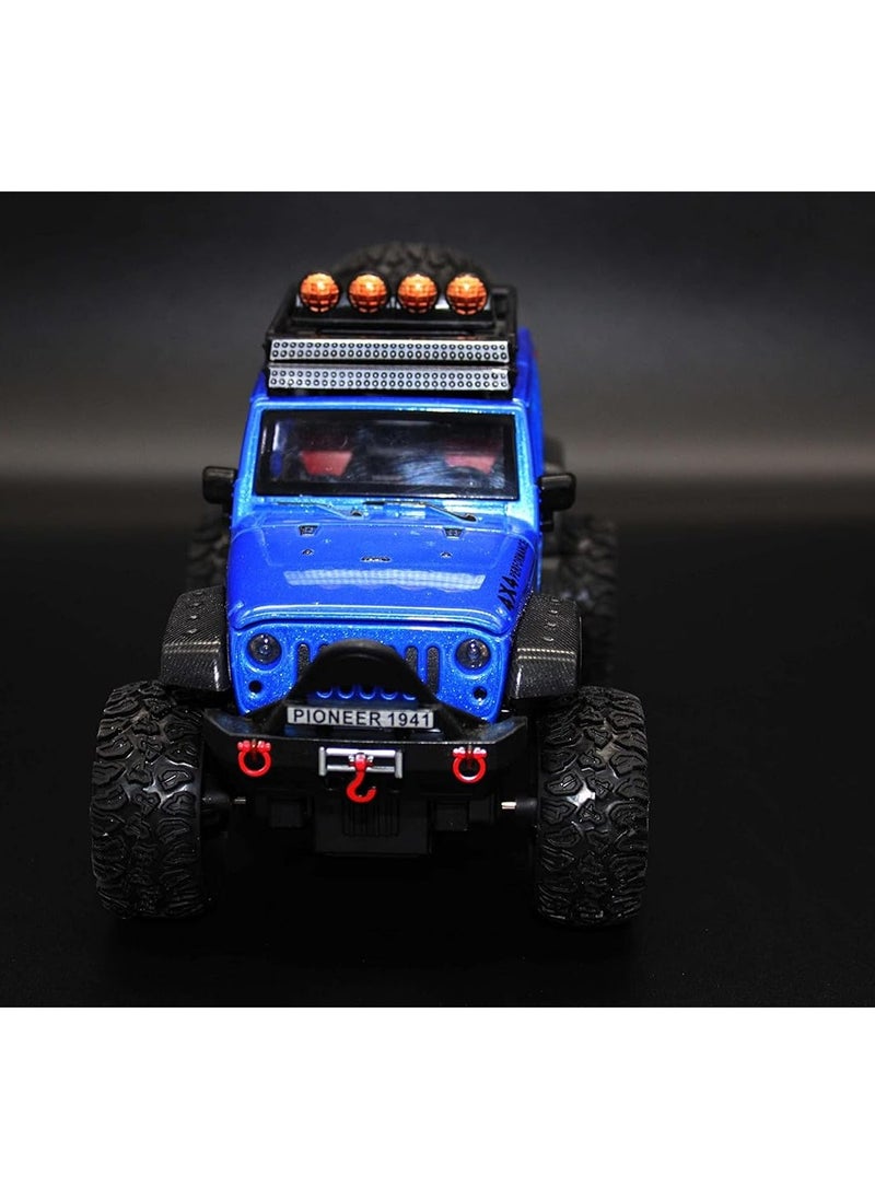 Amazing Toys - 1:24 Scale Diecast Vehicle - Jeep Off-Road Kings Jeep Wrangler Unlimited with Variable Color Option (BLUE) - Image 1