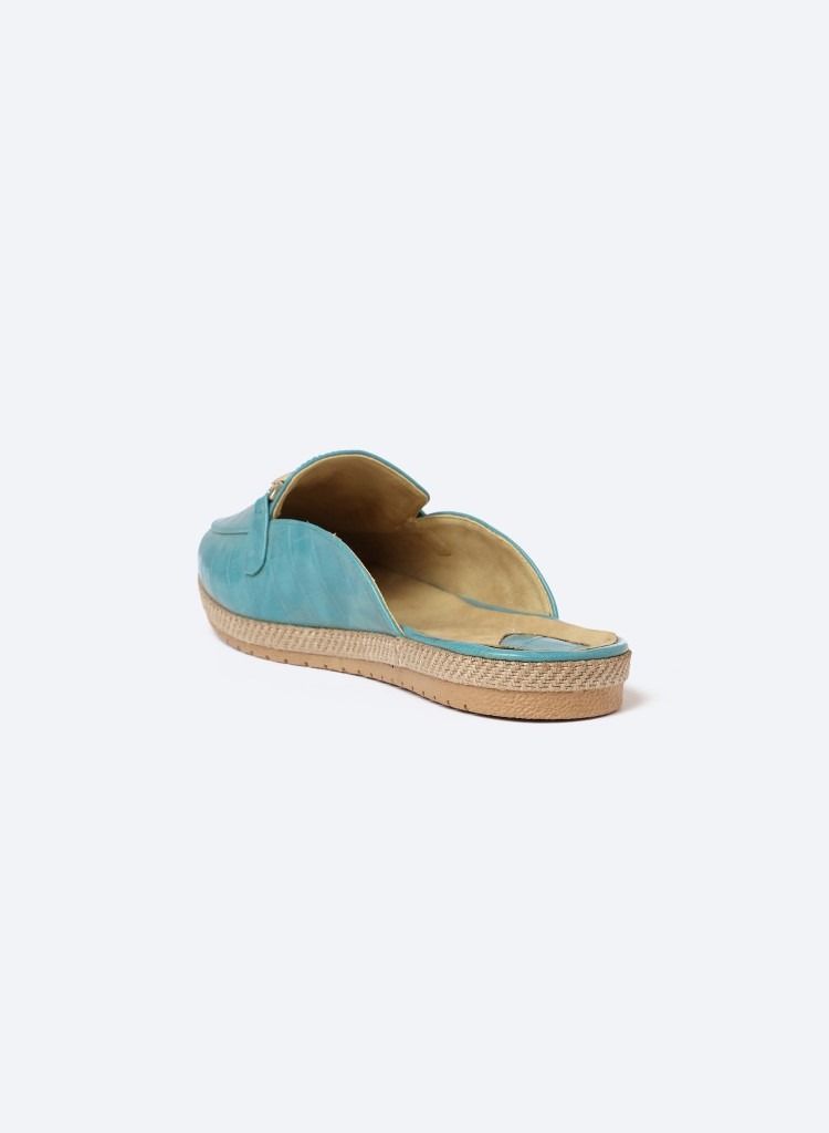 زهوة Slipper Circled Crocodile Accessories Leather Flat  - Image 5