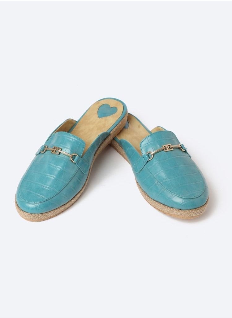 زهوة Slipper Circled Crocodile Accessories Leather Flat  - Image 2