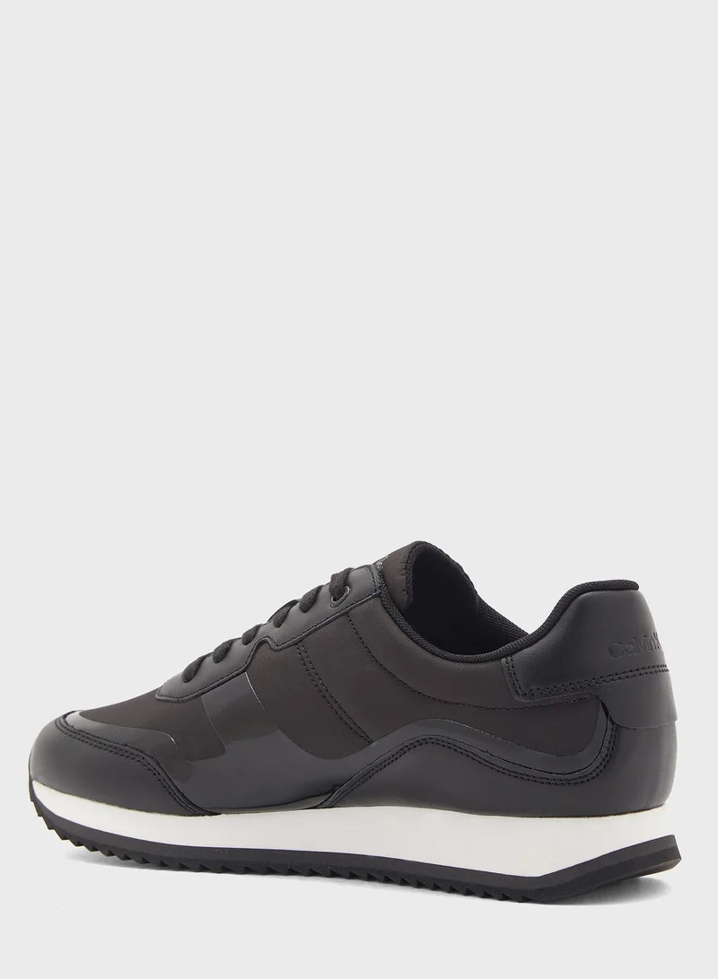 CALVIN KLEIN Retro Logo Print Low Top Sneakers